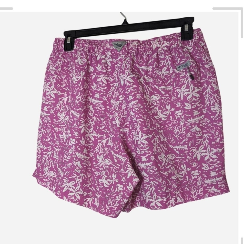Pre-owned Columbia Pink and White Patterned Shorts - Picture 2 of 8